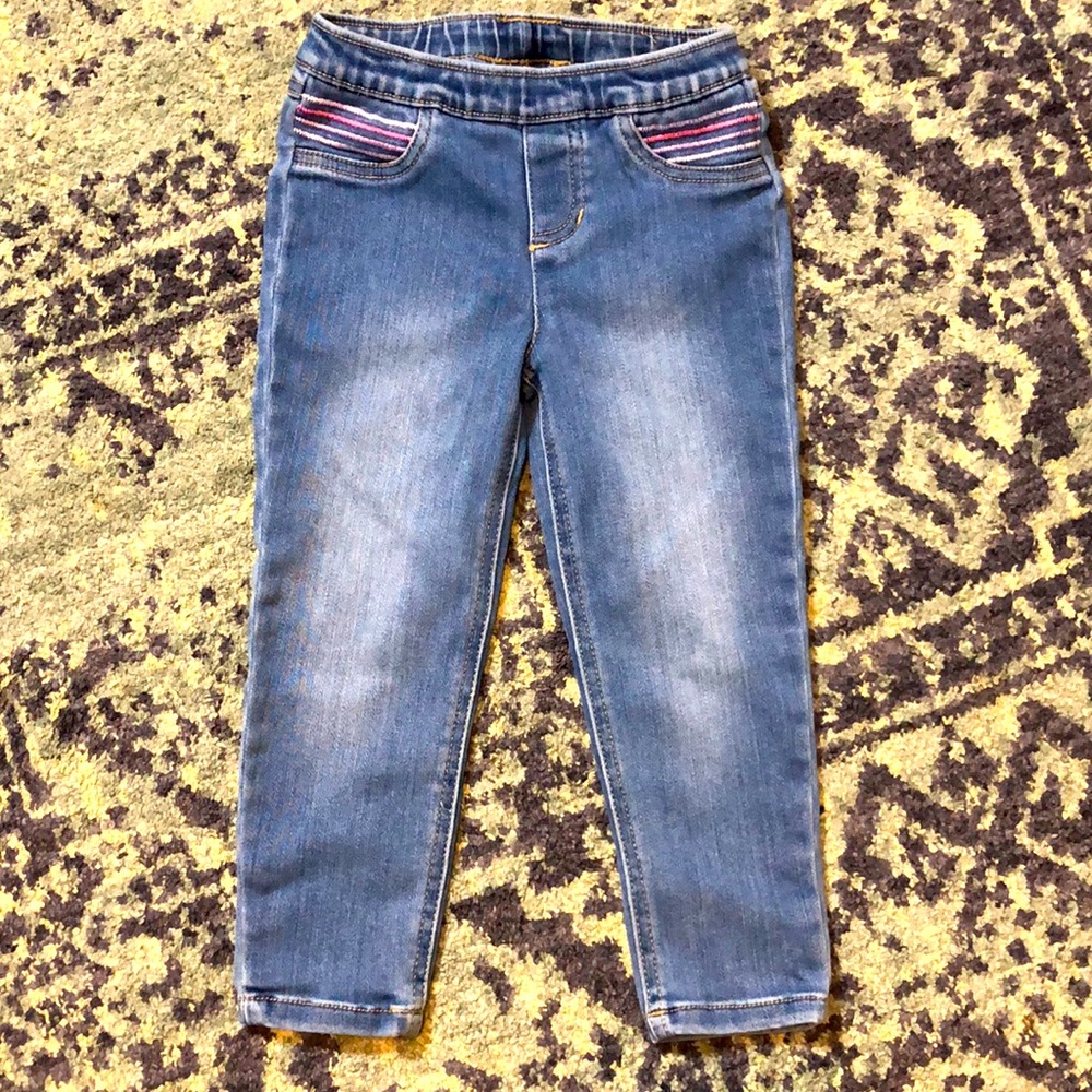 Carter’s 4t adorable stretch denim leggings EUC!